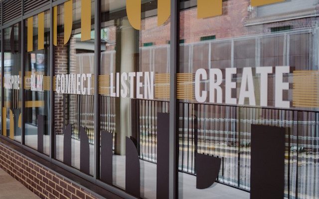The new colonnade leading up to the Howard Opera Centre Reception